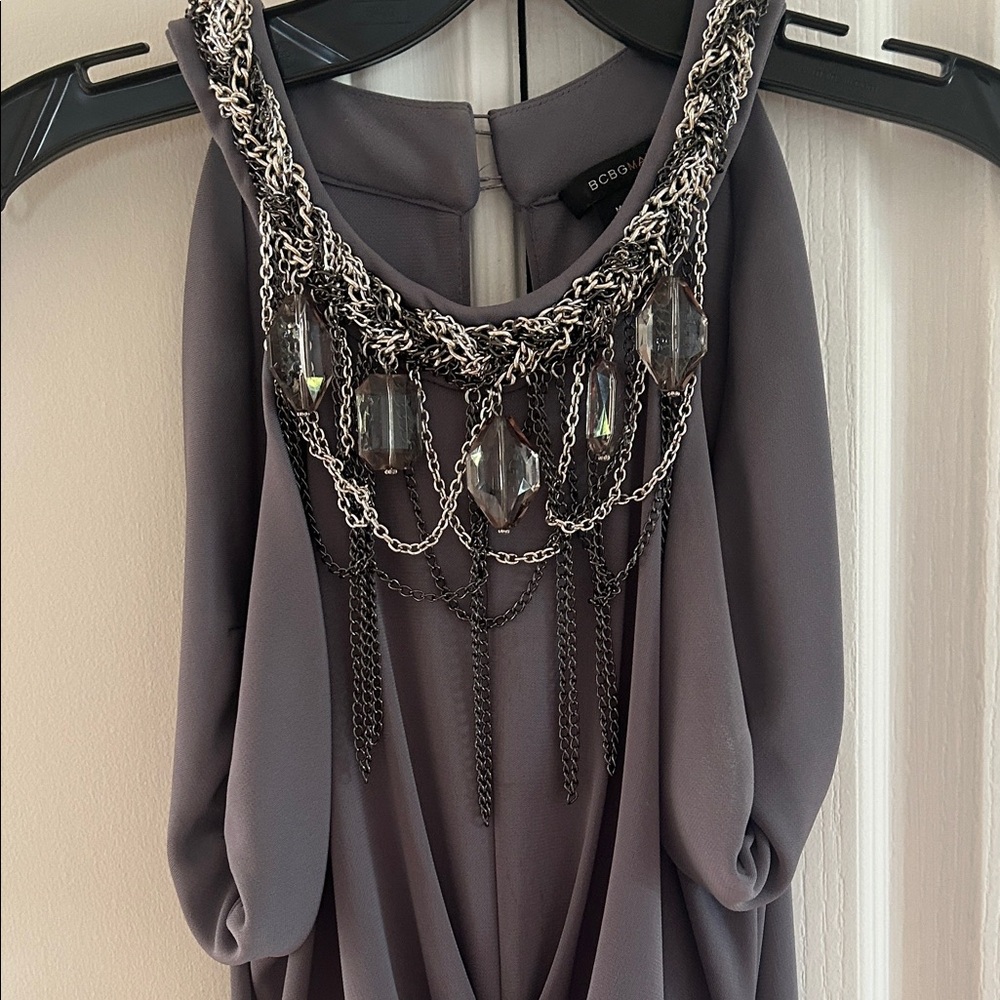 BCBGMaxAzria Charcoal Maxi Dress - Picture 3 of 6
